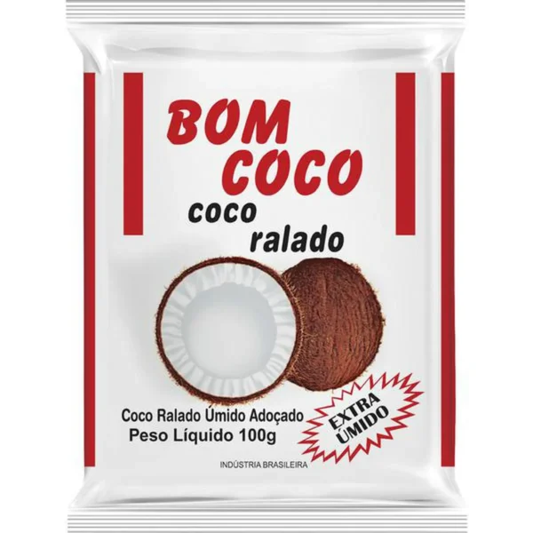 Coco Ralado Adoçado Bom Coco 100g