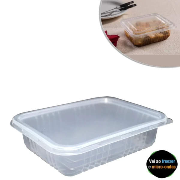 Pote Retangular vai no Freezer&Microondas Galvanotek