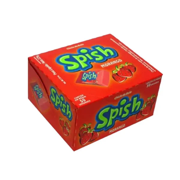 CHICLETE SPISH MORANGO 40und