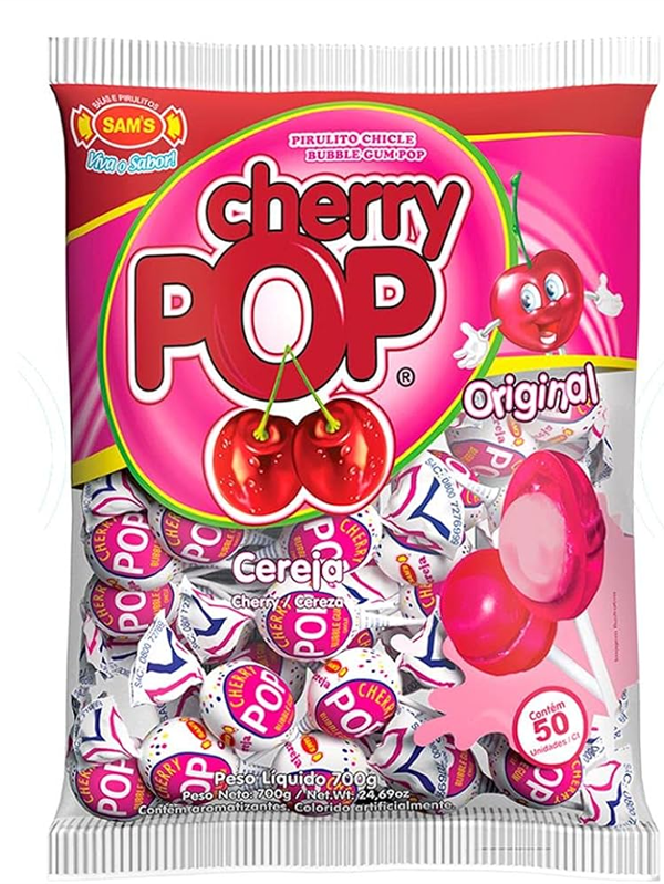 SAMS PIRULITO CHERRY POP 700G CEREJA