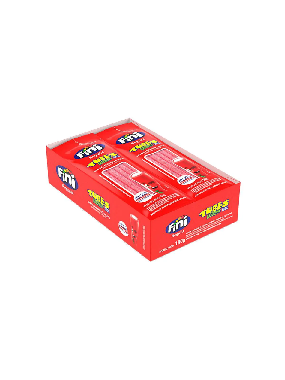FINI TUBES 12X15G MORANGO CITRICO