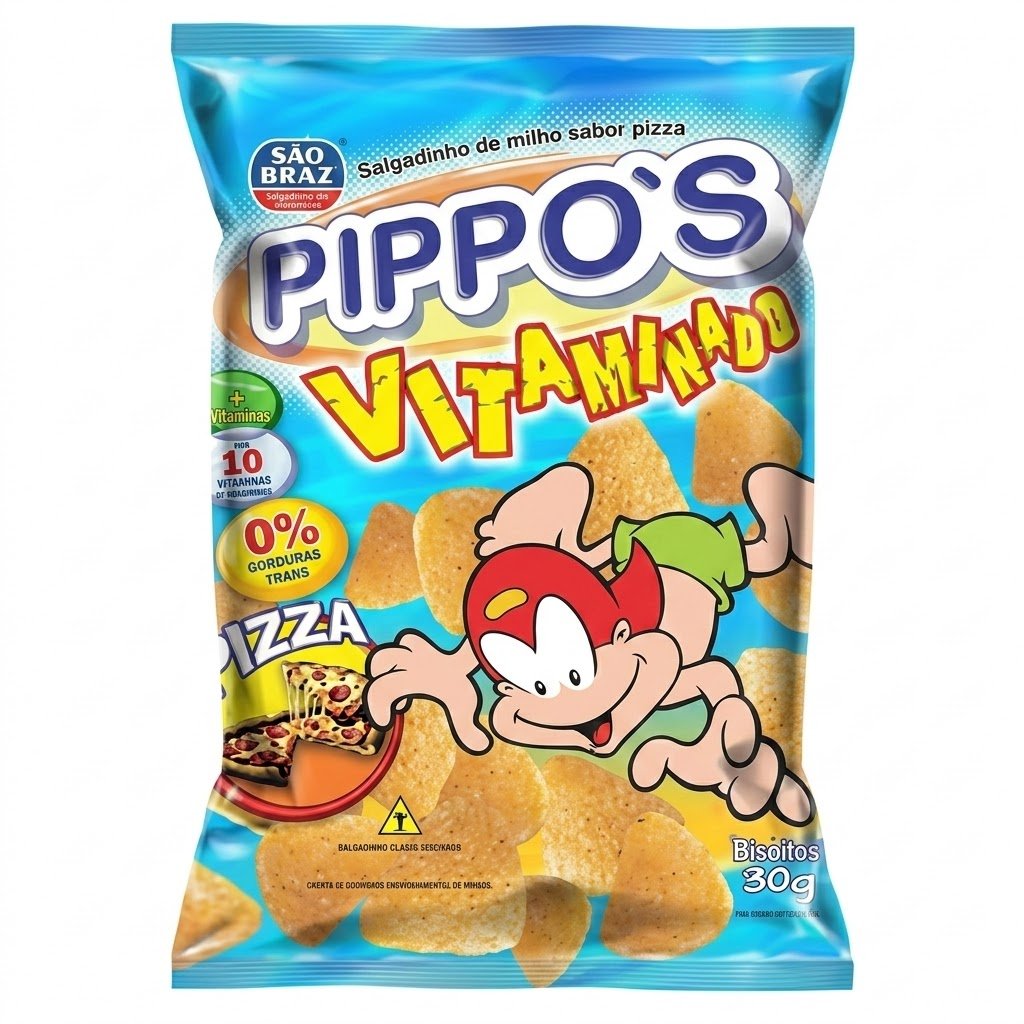 PIPPOS SALGADINHO 30G PIZZA